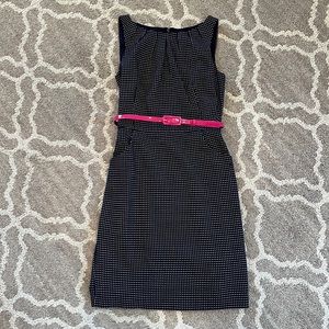 Blue/White Pencil Dress w/ Belt Size 10
